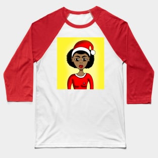 Christmas black santa Baseball T-Shirt